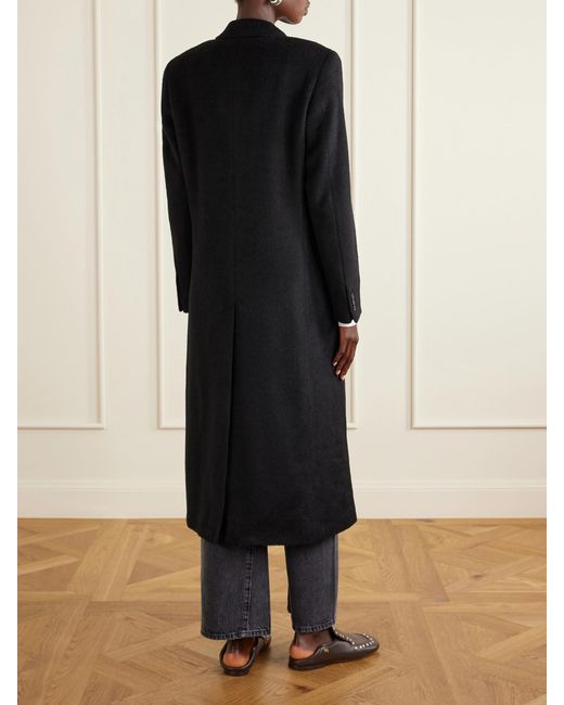 Our Legacy Black Manta Mohair-Blend Coat