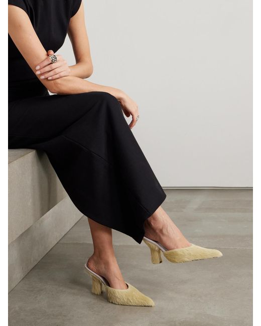 Burberry Natural Mules Aus Kalbshaar