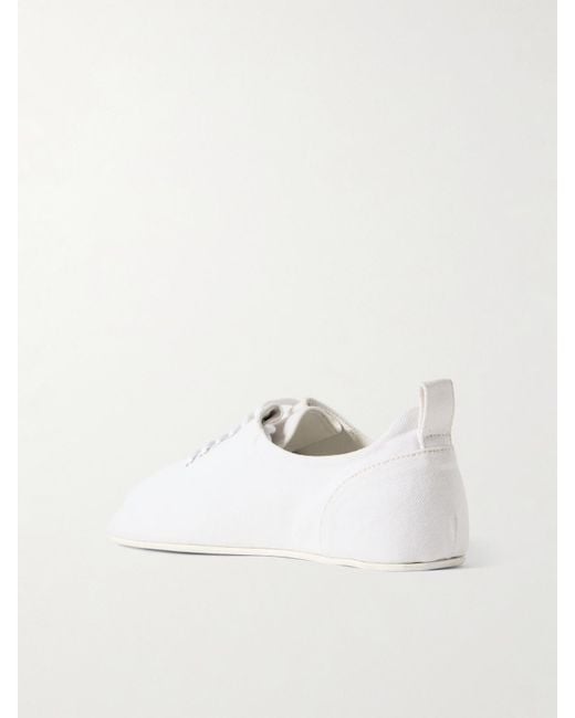 Totême Natural Recycled Cotton-Twill Sneakers
