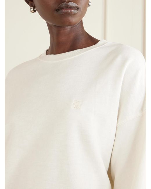 ÉTERNE White Cotton-Jersey Sweater
