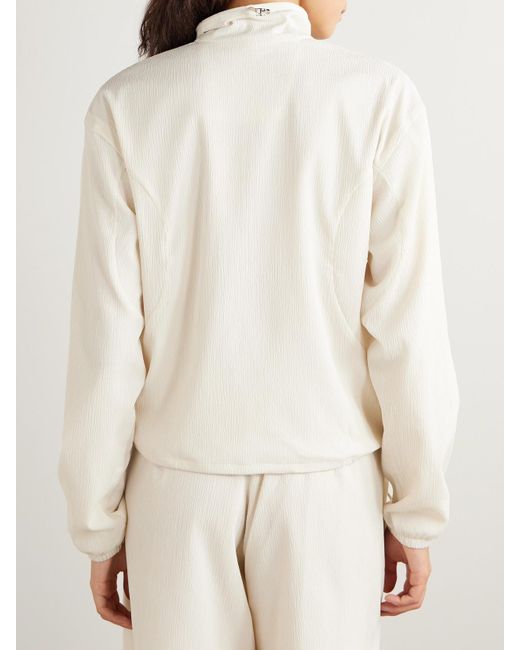 On Shoes White Zendaya Crinkled-Shell Jacket