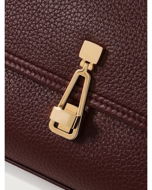 Gabriela Hearst Purple Leonora Medium Textured-Leather Tote