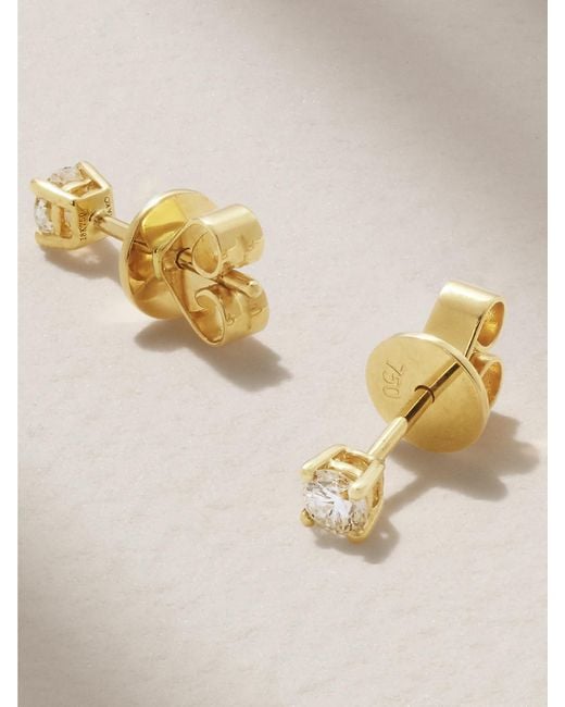 Anita Ko Natural Ohrstecker Aus 18 Karat Mit Diamanten