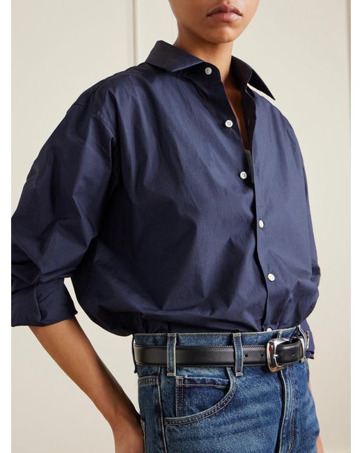 Comme Si Blue Cotton-Poplin Shirt