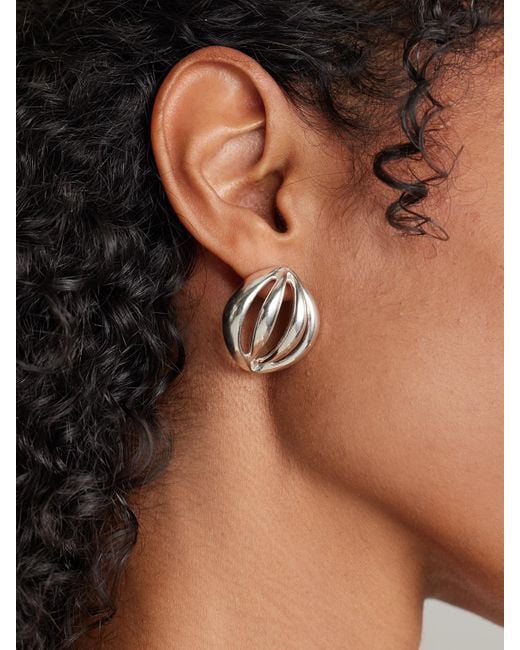 YSSO Natural Flower Bud Medium Ohrringe Aus Sterlingsilber