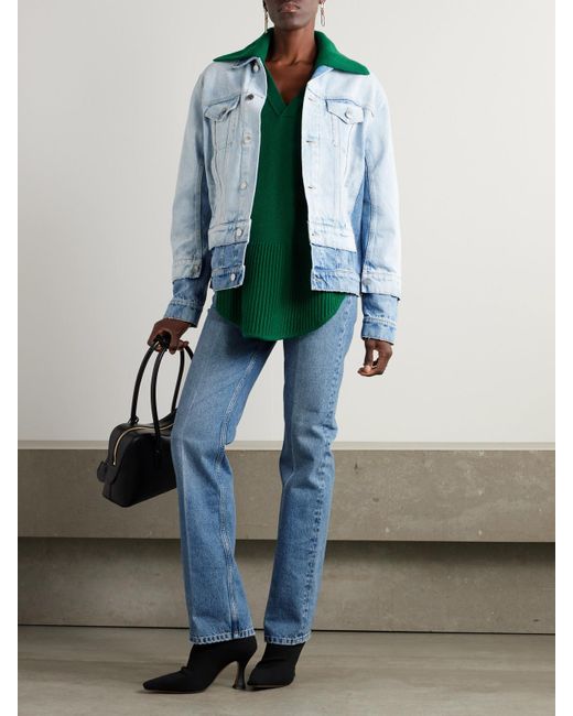 Stella McCartney Blue Straight-Leg Organic Jeans