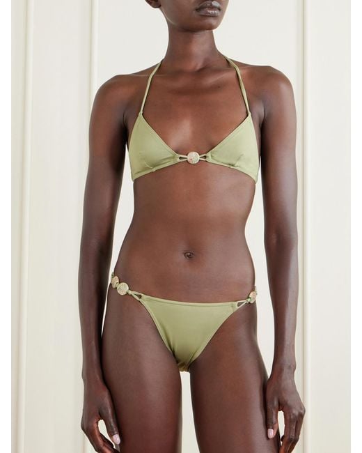Eres Green Alva Bikini Top