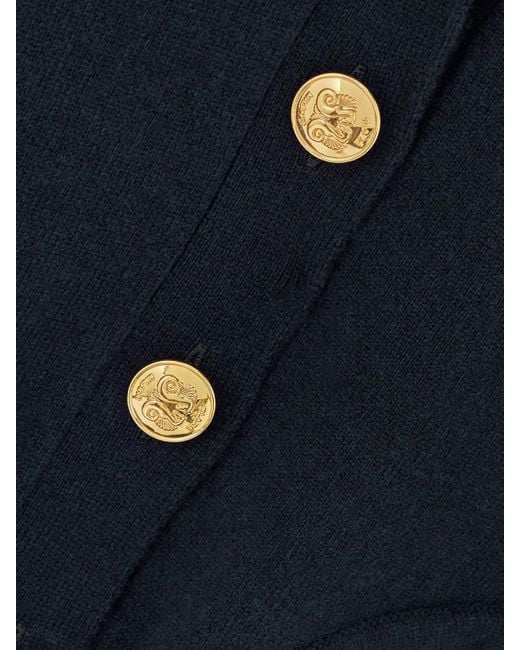 Blazé Milano Blue Highland Cardigan Aus Einer Woll-Kaschmirmischung