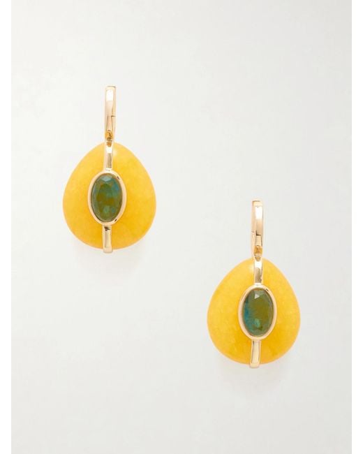 Roxanne Assoulin Metallic The Stone Pebble-Tone Crystal Earrings