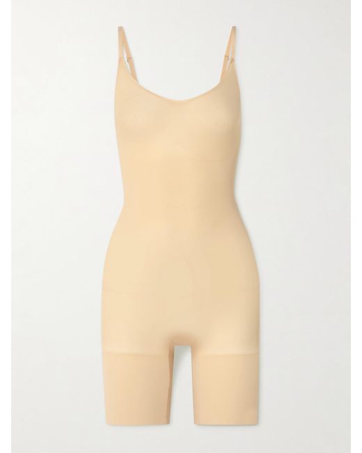 Skims Natural Seamless Sculpt Mid Thigh Bodysuit