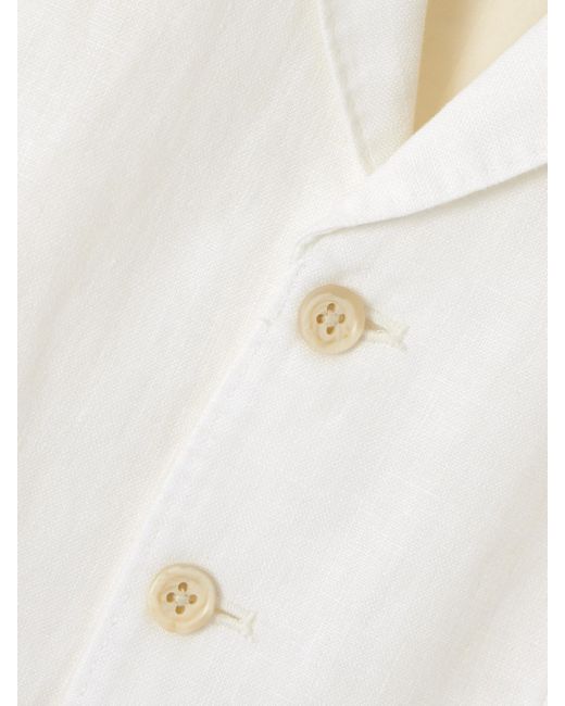 Polo Ralph Lauren White Pauline Linen Vest