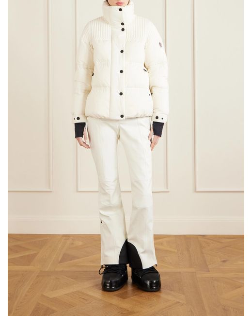 Moncler White Flared Ski Pants