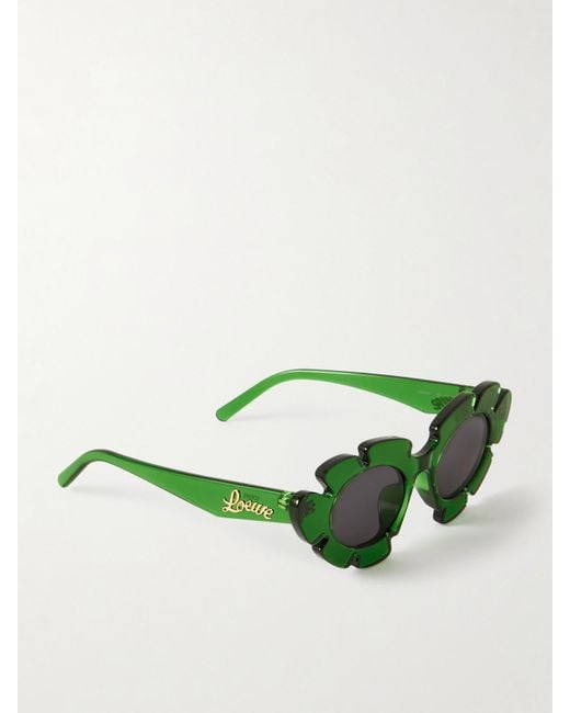 Lunettes De Soleil Œil-De-Chat En Acétate X Paula's Ibiza Loewe en coloris Green