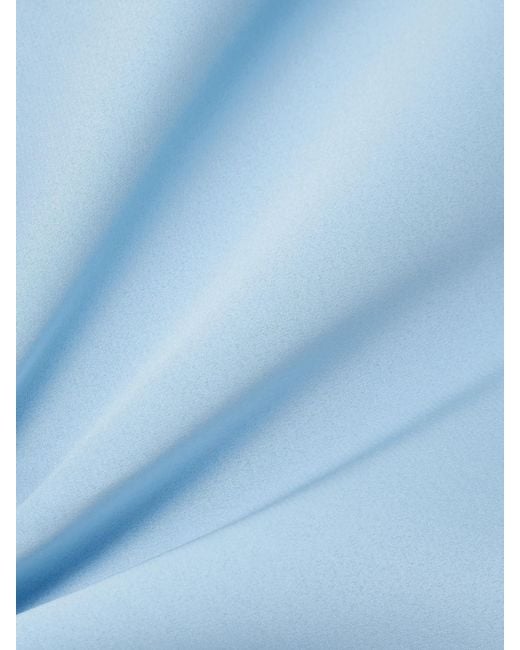 Emilia Wickstead Blue Harleigh Convertible Duchesse-Satin Midi Skirt