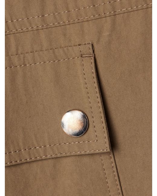 The Row Natural Frank Corduroy-Trimmed Cotton-Canvas Jacket