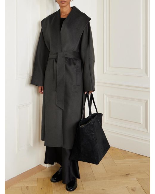 TOVE Black Fenn Wool-Blend Coat