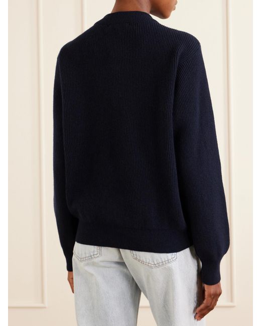 Blazé Milano Blue Highland Dorset Ribbed-Knit Wool And Cashmere-Blend Sweater