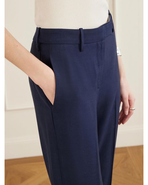 Kallmeyer Blue Charlie Woven Mid-Rise Straight-Leg Pants