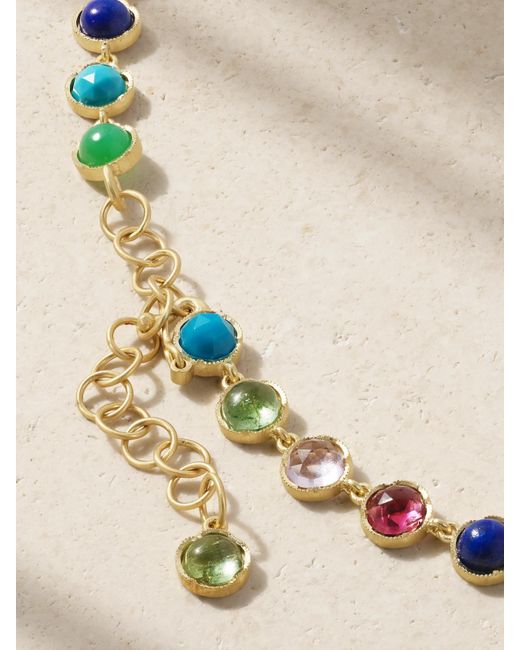 Irene Neuwirth Natural Classic Kette Aus 18 Karat Mit Mehreren Steinen