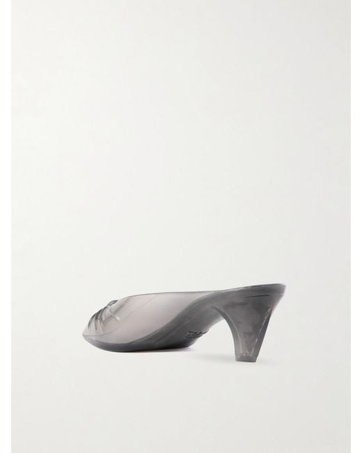Chloé Gray Ruched Tpu Mules