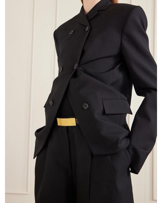 Khaite Black Berlin Leather Belt