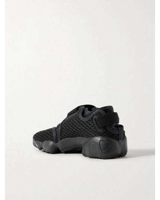 Nike Black Air Rift Sneakers Mit Geteilter Kappe Aus Mesh