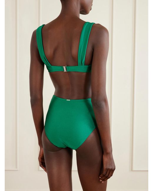 Jonathan Simkhai Green Anniston Bikini Top