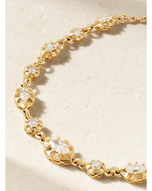 Jacquie Aiche Natural Sophia 14-Karat Diamond Bracelet