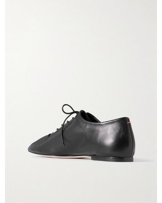Aeyde Black Isla Leather Brogues