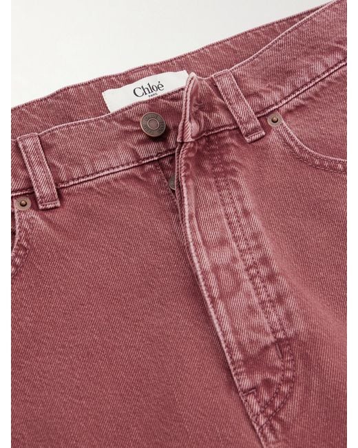 Chloé Organic Mid-Rise Tapered Jeans