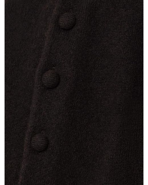 Lisa Yang Black Payton Layered Cashmere Wide-Leg Pants