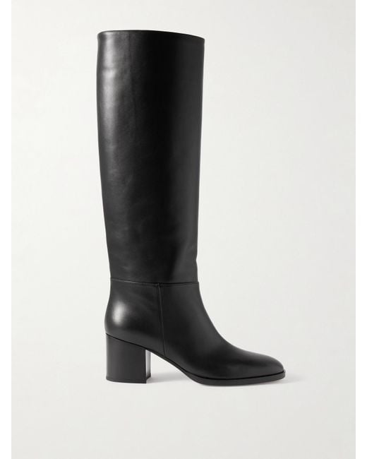 Gianvito Rossi Black Santiago 60 Kniehohe Stiefel Aus Leder