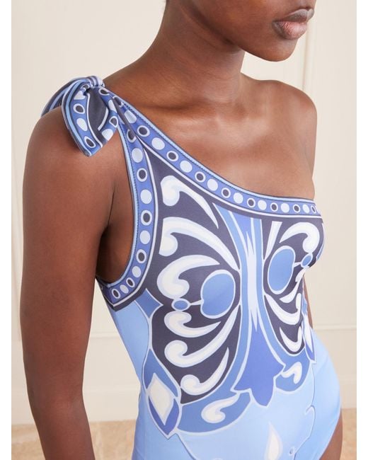 LaDoubleJ Blue Goddess Printed Swimsuit