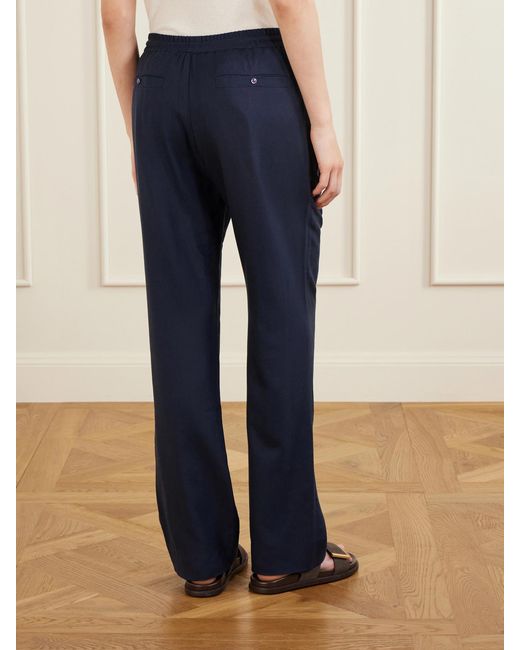 God's True Cashmere Blue Soul Cashmere Straight-Leg Pants