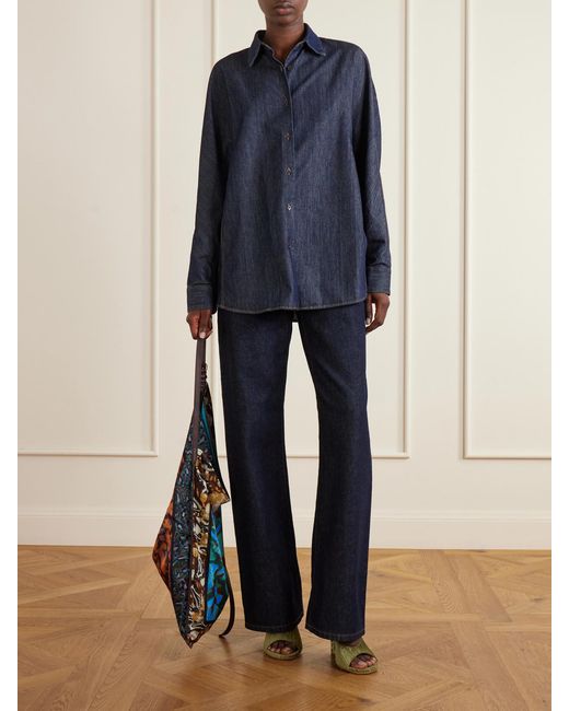 Dries Van Noten Red Printed Satin Shoulder Bag