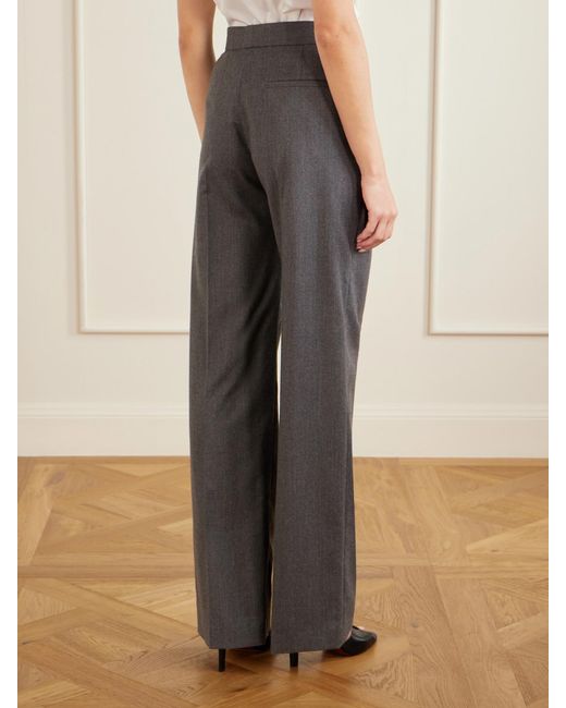 Stella McCartney Gray Wool Straight-Leg Pants