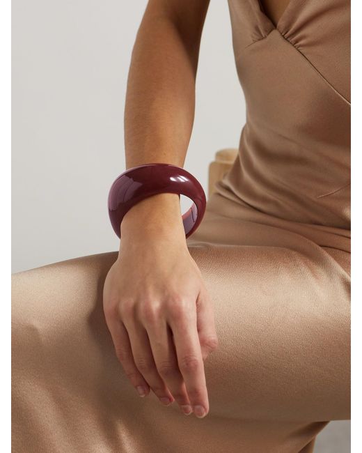 Saint Laurent Red Resin Bracelet
