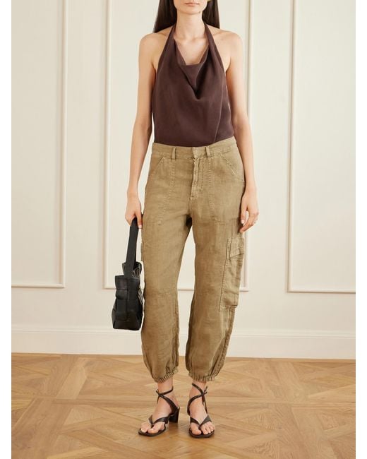 Citizens of Humanity Natural Ciela Linen Tapered Pants