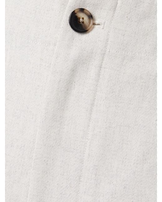 Proenza Schouler White Kay Cotton-Blend Gabardine Tapered Pants