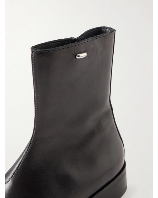 Our Legacy Black Camion Leather Ankle Boots