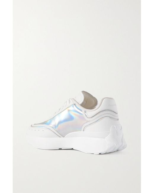 ALEXANDER MCQUEEN, 'Sprint' Metallic Low-Top Sneakers, Women