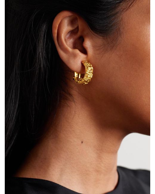 Chanel Natural Plated And Enamel Clip Earrings
