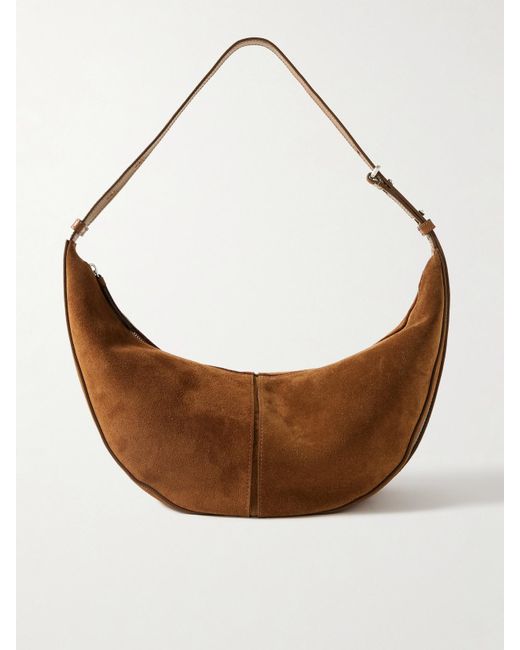 Proenza Schouler White Slide Paneled Suede Shoulder Bag