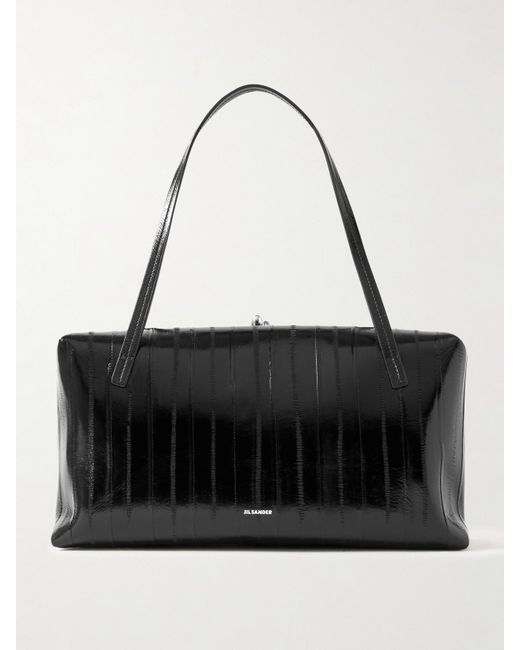 Jil Sander Black Goji Pillow Leather Shoulder Bag