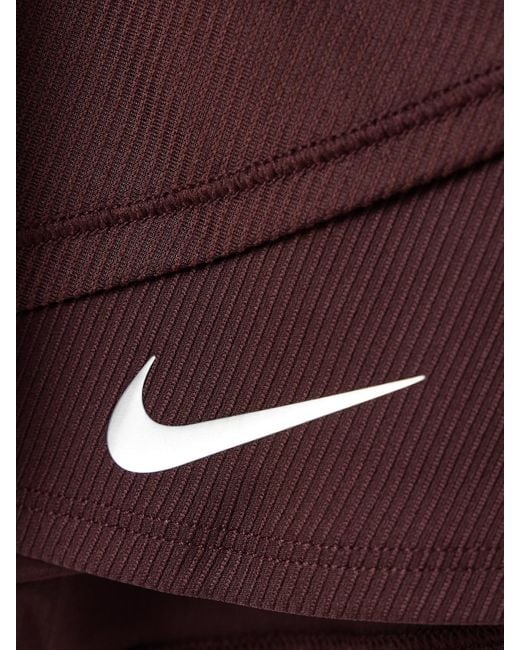 Jupe De Tennis En Dri-Fit Côtelé Slam Court Nike en coloris Red