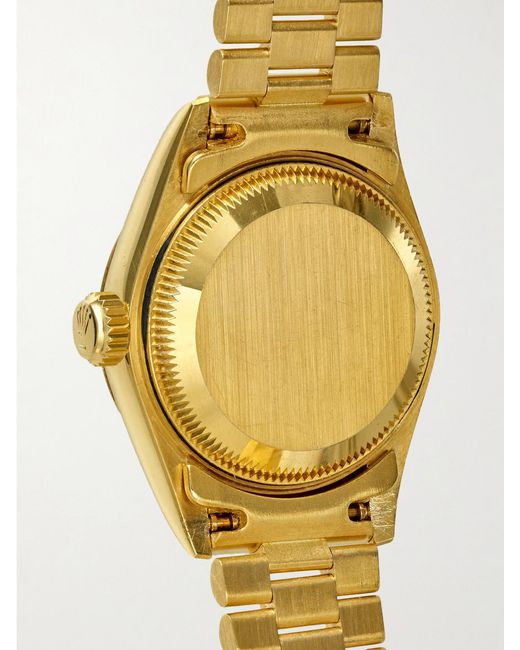 Stephanie Windsor Metallic Rolex Vintage 1995 Datejust Automatic 26Mm 18-Karat And Diamond Watch, Ref. No. 69178 (Fits Up To 6.1' Wrist)
