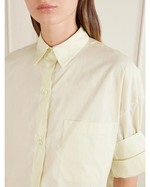 Twp Natural Next Ex Cropped Cotton Shirt