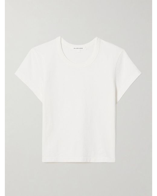 SLVRLAKE Denim White Easy Cotton-Jersey T-Shirt