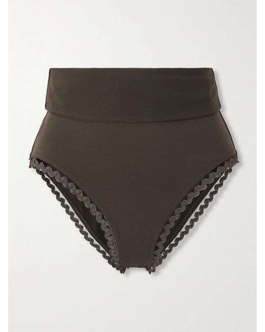 Eres Gray Fever Hit Ric Rac-Trimmed Bikini Briefs