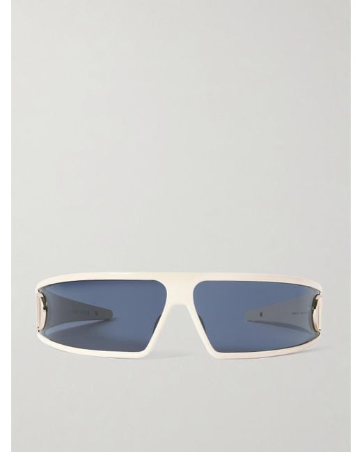 Dior Blue Verydior M1U Wrap-Around Acetate Sunglasses